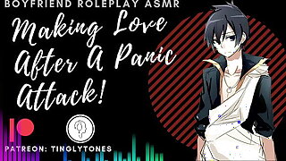 Making Love After A Panic! Boyfriend Roleplay ASMR. Male voice M4F Audio Only