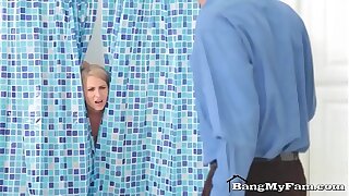 Pervy Step-son Fucks Hot Mommy Alice Chambers In The Shower