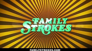 FamilyStrokes - Hot Milf Sucks Missing Step-Son
